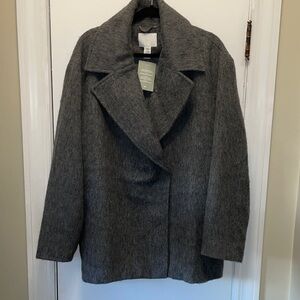 H&M Gray Women's Coat Size XXL
